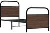 Einzelbettgestell Design für Erwachsene ohne Matratze 80x200 cm Braun Eichen-Optik d3895e Bild 3