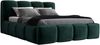 Polsterbett DONA 120x200 ohne Matratze mit Bettkasten und Lattenrost. Farbe: Dunkelgrun 10 Bild 4