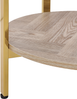 Beistelltisch LOVELL Sicherheitsglas Gold Bild 5