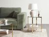 Beistelltisch LOVELL Sicherheitsglas Gold Bild 3