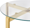 Beistelltisch LOVELL Sicherheitsglas Gold Bild 4