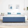 vidaXL Plattformbettgestell Blau 200 x 200 cm Cordstoff 3337430 Bild 3