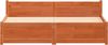 vidaXL Bettrahmen mit Kopfteil Wachsbraun 195,5 x 145,5 x 51 cm 870136 Bild 5