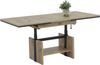 Hela Tische, Funktionscouchtisch Ingo, Holzwerkstoff melaminbeschichtet, Artisan Eiche-Dekor, ausziehbar 110-150cm, höhenverstellbar mit Lift 53-72cm Bild 3