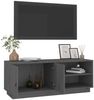 vidaXL TV-Schrank Grau 105x34x40 cm Massivholz Kiefer 818222 Bild 5