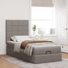 vidaXL Ottomane Bett mit Matratze & LEDs Taupe 90x200 cm Stoff 3313979 Bild 4