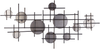 Wandspiegel schwarz / gold / kupfer 10-teilig 113x55 cm IBOS Bild 4