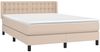 vidaXL Boxspringbett Matratze Cappuccino-Braun 140x190cm Kunstleder 3130780 Bild 3