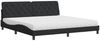 vidaXL Bett mit Matratze Schwarz 200x200 cm Samt 3208678 Bild 2