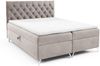 MEBLINI Boxspringbett GIULIA 180x200 cm mit Bettkasten – H3/Beige Samt Polsterbett - Doppelbett mit Topper & Taschenfederkern-Matratze Bild 2