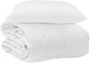 vidaXL Ganzjahresbettdecke mit Kissen 2 pcs Weiß Mikrofaser 3376515 Bild 2