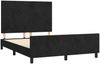 Bettgestell mit Kopfteil Samt Schwarz 140x200 cm Bild 4