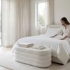 Relaxdays Sitzbank aus Teddystoff Bild 2