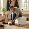 Relaxdays Sitzbank aus Teddystoff Bild 3