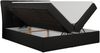 Boxspringbett Polsterbett mit Multipocket-Matratze und Topper - DIEGOS - 180x200cm - Schwarz Kunstleder - H3 Bild 4