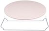 HAC24 Pizzastein Backstein für Backofen & Grill Ofen Gasgrill Pizza Stein, (1-St), Ø 33 cm mit Edelstahl-Halterung 1 cm Stark Bild 2