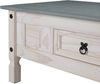 Couchtisch 100 x 60 cm mit Schublade Pinienholz weiß grau lasiert MEXICO 68985839 Bild 5