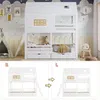 Etagenbett mit 2 Lattenrost, Rausfallschutz, Schubladen und Leiter, 90x200cm, Kinderbett, Jugendbett, Kiefer Bild 4