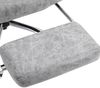 Flieks Relaxsessel mit Hocker, Massagesessel(6 Vibrationspunkte), Heiz- & Liegefunktion, Fußstütze, dicke Polsterung, Bürostuhl, Grau Bild 3