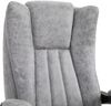 Flieks Relaxsessel mit Hocker, Massagesessel(6 Vibrationspunkte), Heiz- & Liegefunktion, Fußstütze, dicke Polsterung, Bürostuhl, Grau Bild 2