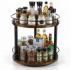 BlingBin Gewürzregal 360° Drehbar 2-Etagen Organizer Küchenregal, Gewürzständer, 1er Set 1-tlg, Lazy Susan mit Drehscheibe für Küchentheke, Esstisch, Speisekammer Bild 5