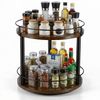 BlingBin Gewürzregal 360° Drehbar 2-Etagen Organizer Küchenregal, Gewürzständer, 1er Set 1-tlg, Lazy Susan mit Drehscheibe für Küchentheke, Esstisch, Speisekammer Bild 4