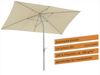 Sonnenschirm Porto 300x200/6 rechteckig, ca. 300 x 200 cm natur Bild 3