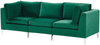 3-Sitzer Sofa Samtstoff grün EVJA Bild 4