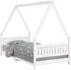 vidaXL Kinderbett Weiß 90x190 cm Massivholz Kiefer 834508 Bild 2