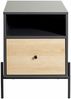 Nachtkonsole >52869< in anthrazit, eiche Dekor, schwarz - 45x60x47 (BxHxT) Bild 5