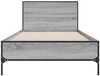 vidaXL Bettgestell Grau Sonoma 75x190 cm Holzwerkstoff und Metall 845560 Bild 4