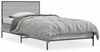 vidaXL Bettgestell Grau Sonoma 75x190 cm Holzwerkstoff und Metall 845560 Bild 2