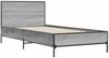vidaXL Bettgestell Grau Sonoma 75x190 cm Holzwerkstoff und Metall 845560 Bild 3