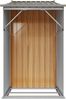 vidaXL Gerätehaus Braun 277x93x179 cm Verzinkter Stahl 364522 Bild 5