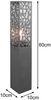 LED Sockelleuchte eckig Edelstahl in Anthrazit, Höhe 60cm, IP44 Bild 4