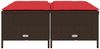 vidaXL Gartenhocker mit Kissen 4 Stk. Braun Poly Rattan 368368 Bild 3