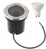 10 Watt runde LED Einabu Boden-Spot Bodenleuchte Bodenstrahler Wegleuchte | schwenkbar aus Edelstahl | Ø130 x 129mm (B. x H.) | 1000 Lumen | Kaltweiß (6000 K) Bild 1