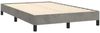 vidaXL Boxspringbett mit Matratze Hellgrau 120x190 cm Samt 3269855 Bild 4