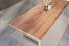 Esstisch Baumkante massiv Akazie natur 260 x 100 U-Gestell silber NICK 163997872 Bild 3