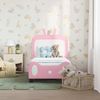 vidaXL Kinderbettgestell mit Kopfteil Rosa 70 x 140 cm PU 42011084 Bild 3