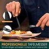 LuxusKollektion Kochbesteck-Set Besteckset Edelstahl 36teilig Steakmesser Gabel 6 Personen Schwarz Bild 2