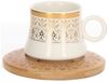 6er Set Espressotassen mit Untertasse und Tablett Ständer Mokkaservice Motiv 11 Bild 4