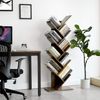 Vasagle Bücherregal, mit 8 Ebenen, in Baumform, Holzspanplatte, Dunkelbraun, 50 x 25 x 141,5 cm Bild 2