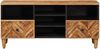 vidaXL Stauraumschränke Braun 100 x 33,5 x 46 cm Massivholz Mango 4018934 Bild 3