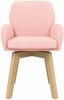 vidaXL Esszimmerstühle 6 pcs Bouclé Rosa 59 x 57 x 85 cm 3428279 Bild 3