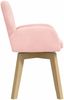 vidaXL Esszimmerstühle 6 pcs Bouclé Rosa 59 x 57 x 85 cm 3428279 Bild 4