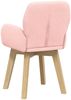 vidaXL Esszimmerstühle 6 pcs Bouclé Rosa 59 x 57 x 85 cm 3428279 Bild 5