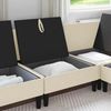 vidaXL Mittelsofa mit Stauraum Creme Samt 42027115 Bild 3