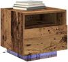 vidaXL Nachttisch 2 pcs Altholz 40 x 39 x 37 cm Holzwerkstoff 863067 Bild 3