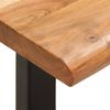 vidaXL Sitzbank mit Naturkanten 110 cm Akazie Massivholz und Stahl 286456 Bild 4
